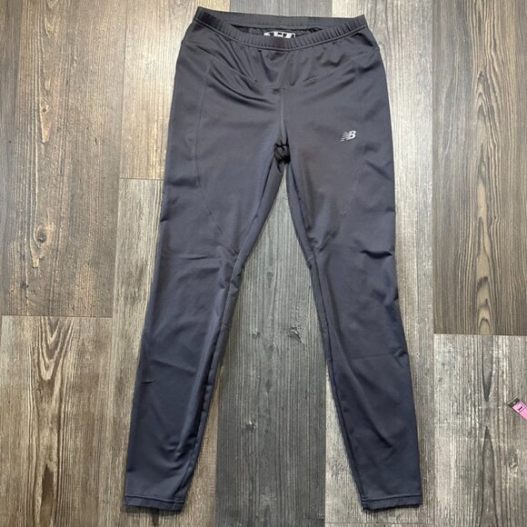 New Balance Pants - New Balance Leggings Womens Medium Gray Lightning Dry Running Yoga Gym Athletic
